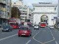Doppeldeckerbusse in Skopje